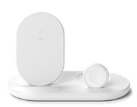 Belkin 3 in 1 Wireless Charger Stand Including Plug - White