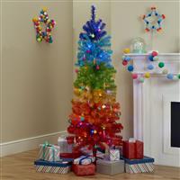 Habitat 5ft Rainbow Slim Christmas Tree