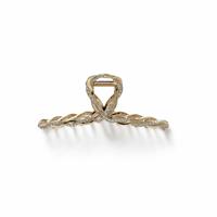 Freedom Gold Tone Thread Hair Claw Clip