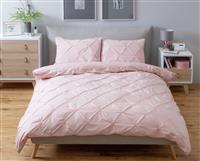 Habitat Hadley Pintuck Blush Pink Bedding Set - Superking