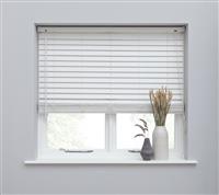 Habitat Faux Wood White Venetian Blind - 120cm