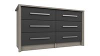 Grasmere 6 Drawer Chest - Dark Grey