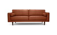 Habitat Jackson Leather 4 Seater Sofa - Tan