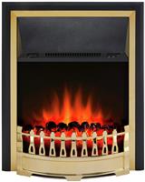 Glen Crofton 2kW Classic Brass Inset Fire - Brass