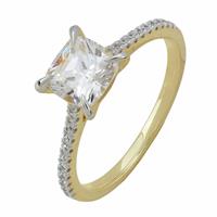 Pure Brilliance 9ct Yellow Gold 1.14ct Diamond Solitaire Ring - L