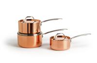 Habitat 3 Piece Copper Triply Pan Set