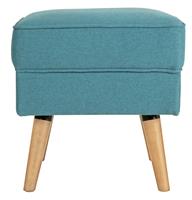 Habitat Callie Fabric Footstool - Teal