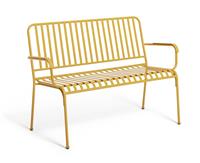 Habitat Indu 2 Seater Metal Bench - Yellow