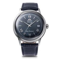 Orient Bambino Men's Blue Leather Strap Watch