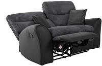 Argos Home Harry Fabric 2 Seater Recliner Sofa - Charcoal