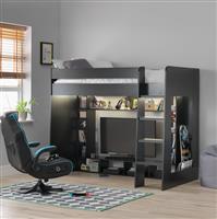 Habitat Gaming High Sleeper Bed - Black