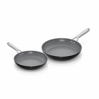 Ninja Ceramic Pro 2 Piece Aluminium Frying Pan Set - Black