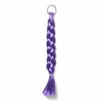 Flitzy Purple Braided Fake Hair Extension Tie