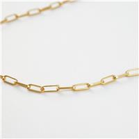 Revere Yellow Gold Plated 925 Sterling Silver Charm Link Chain Necklace