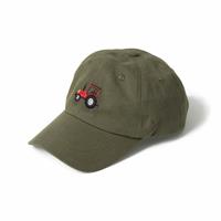 Flitzy Embroidered Tractor Khaki Baseball Cap Small/Medium