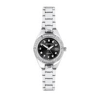 Sekonda Ladies Black Mother-of-Pearl Dial Stainless Steel Bracelet Watch