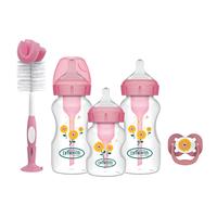 Dr Brown's Natural Flow Anti-colic Baby Bottle Gift Set- Pink