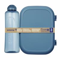 Newell Brands Sistema Ocean Bound Ribbon Lunch Box and Water Bottle