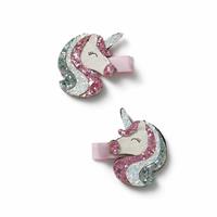 Flitzy Glitter Unicorn Hair Clips - Pack of 2