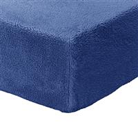 Argos Home Fleece Navy Fitted Sheet - Single