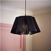 ValueLights Jemima Navy Easy Fit Lampshade - 41cm