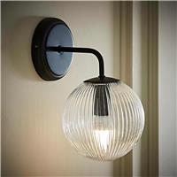 ValueLights Kempton Metal Wall Light - Black