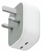 Google Pixel Flex 67W Dual Port USB-C Fast Charger - Snow
