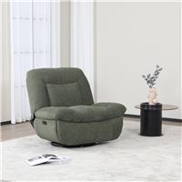 Sofa Source Evo Fabric Swivel Recliner Chair - Green