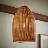 ValueLights Chianti Rattan Wicker Pendant Shade - 21cm