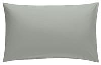 Habitat Washed Cotton Standard Pillowcase Pair - Stone Grey