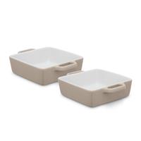 Barbary and Oak Nattura Cream Stoneware Set of 2 Oven Dish