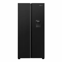 Fridgemaster MS83430DEB1 American Fridge Freezer - Black