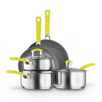 Sur La Table 5 Piece Stainless Steel Cookware Set - Yellow