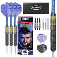 Target Josh Rock Brass Steel Tip Darts with Wallet & Flights Dart Set
