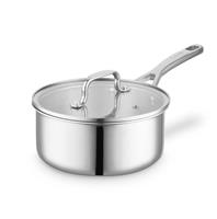 Surlatable 20cm Triply Stainless Steel Saucepan with Lid