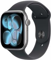 Apple Watch Series 11 GPS+Cell 46mm Black Sport Band - S/M