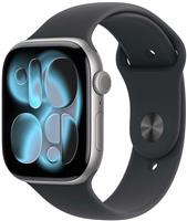 Apple Watch Series 11 GPS+Cell 46mm Black Sport Band - M/L