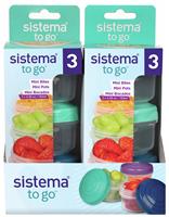 Newell Brands Sistema To Go Mini Bites Stackable Snack Boxes