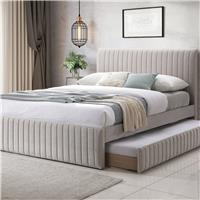 Time4Sleep Bexley Kingsize Bed Frame with Trundle - Natural
