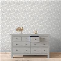 Arthouse Berry Floral Soft Blue Wallpaper