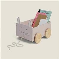 Great Little Trading Company Bunny Book Cart - Pink