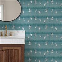 Arthouse Heron River Blue Wallpaper