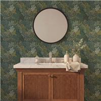 Arthouse Illustrated Foliage Blue Wallpaper