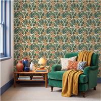 Arthouse Jungle Leopard Light Green Wallpaper
