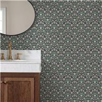 Arthouse Modern Floral Damask Navy Wallpaper