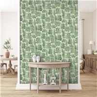 Arthouse Organic Forest Green Wallpaper