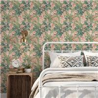 Arthouse Pretty Botanical Soft Pink Wallpaper