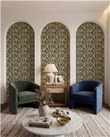 Arthouse Soft Jungle Vines Deep Green Wallpaper
