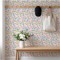 Arthouse Watercolour Floral White Wallpaper