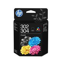 HP 302/304 Original Ink Cartridge Pack of 2 - Black & Tri-Colour